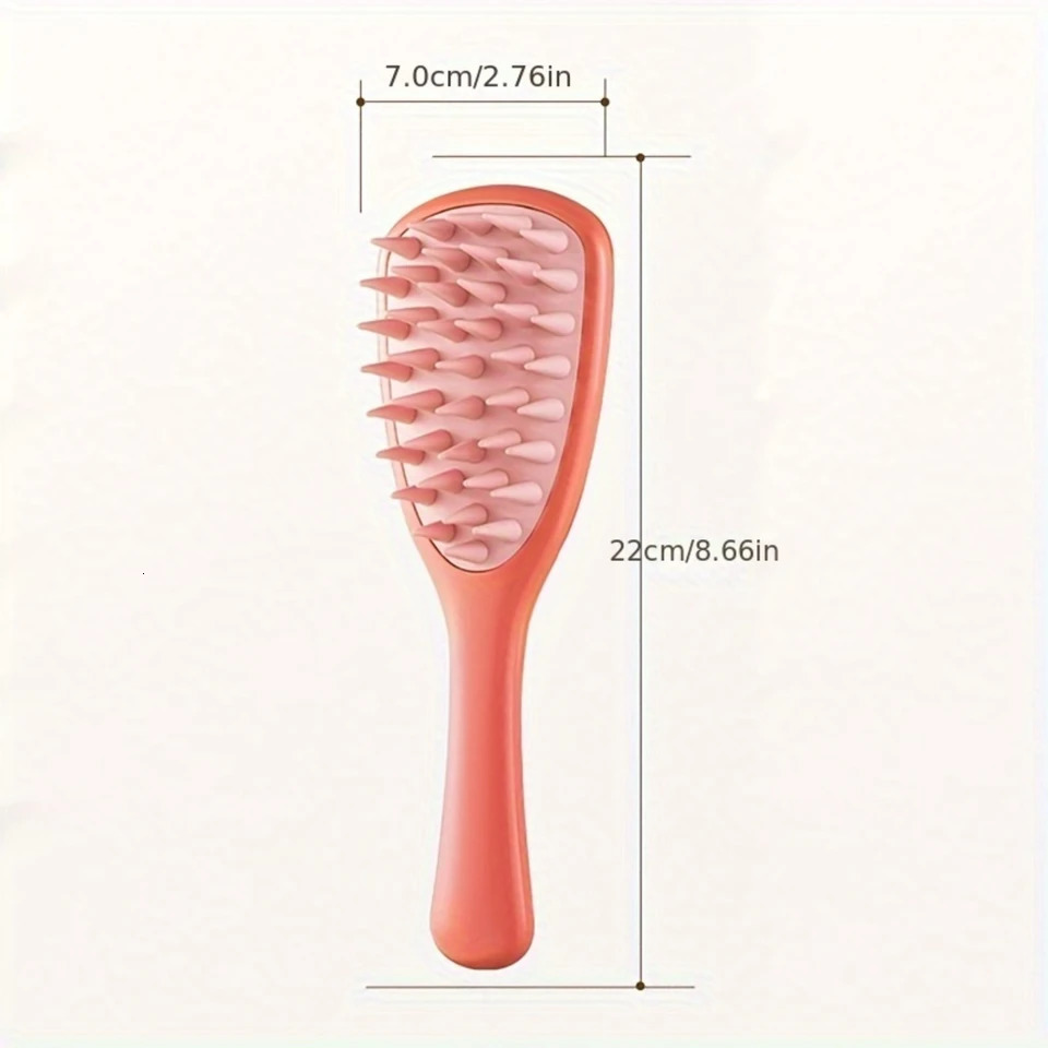 3pcs Silicone Air Cushion Comb Set Unscented Scalp Meridian Massage Brushes for Men and Women - Long Handle Shower Brush for We 251107
