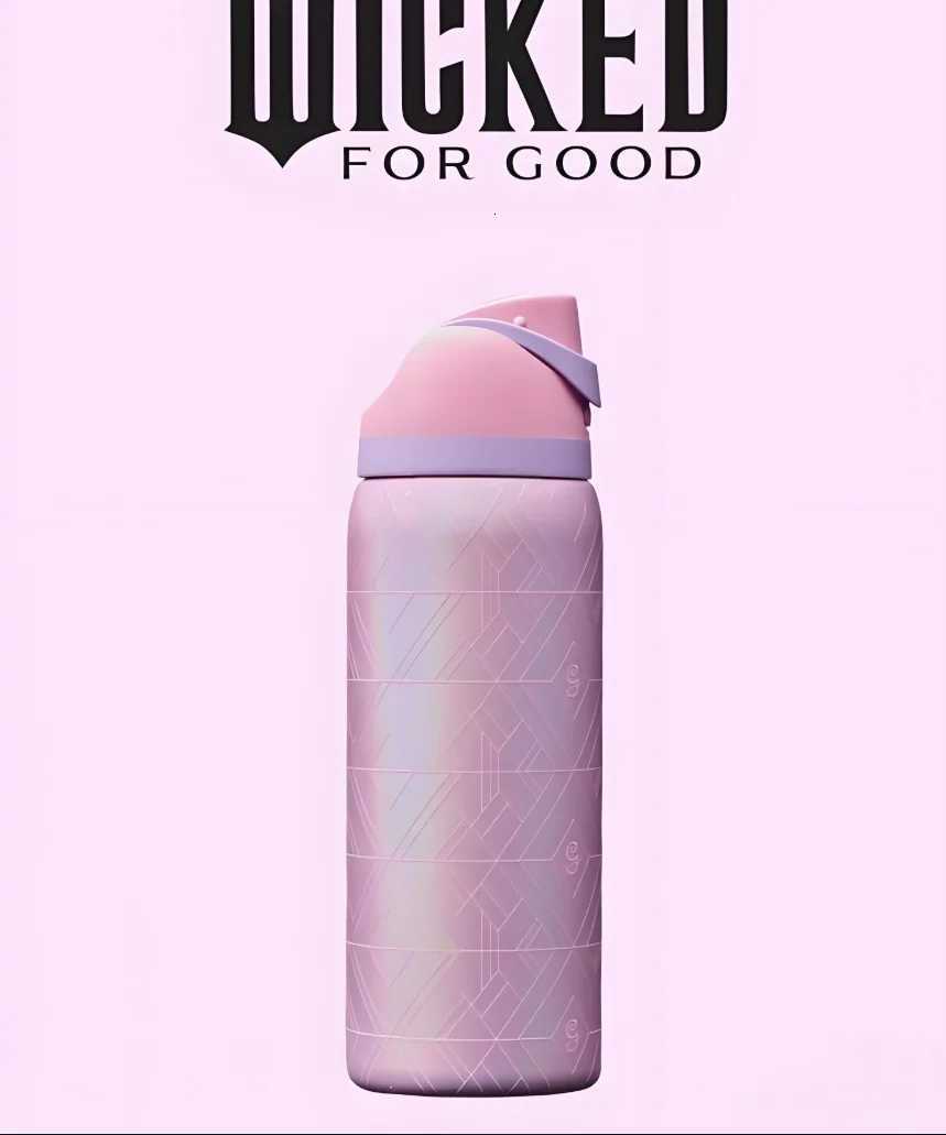 Fashionable cup Insated 32oz ED Stainless Steel Travel g with Handle Straw Leakproof Flip Lid Gym Hiking Gift Y251110