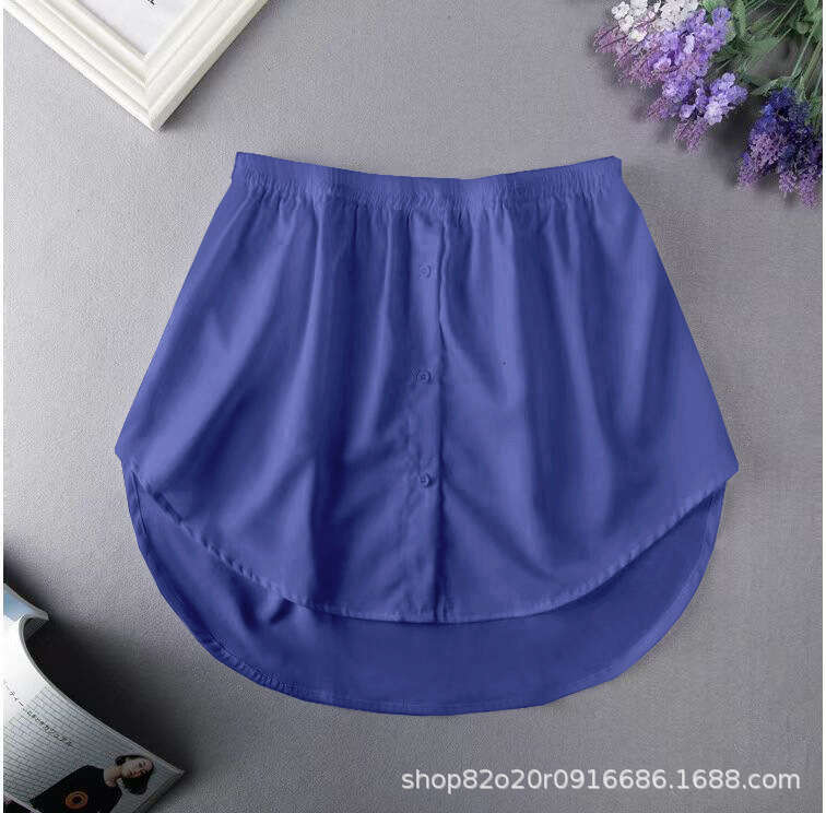 Korean Style Layered Fake Hem Plus Waist S 70-5XL Size 105cm Versatile Base Skirt In Stock