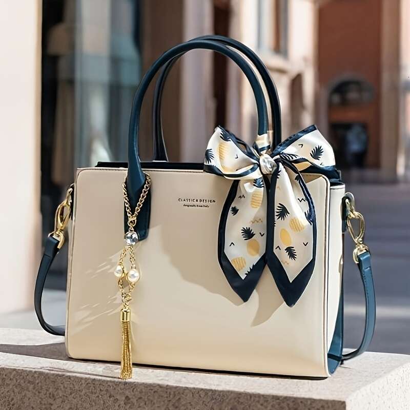 New Versatile Tote Large Capacity Crossbody Women's Bag, Suitable for Women - Elegant Occasions with Charming Details