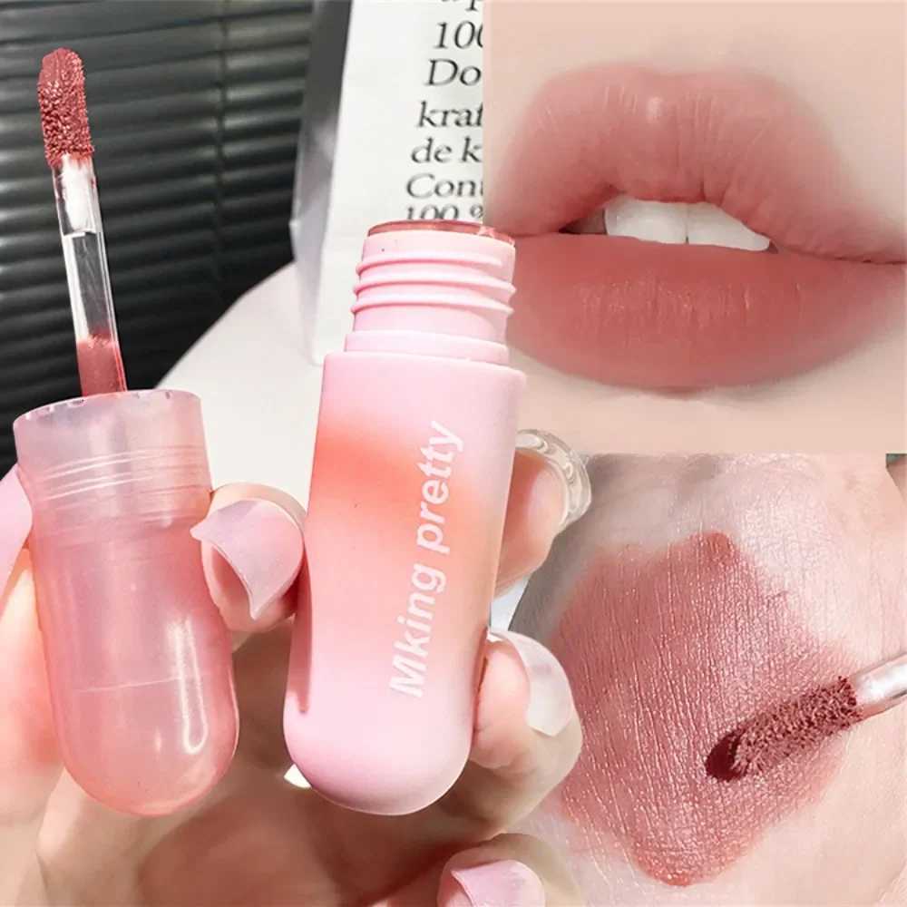 Strawberry Red Sexy Lipstick Velvet Matte Lip Gloss for Women Lasting Non Stick Waterproof Easy To Color Lip Mud Korea MakeupT251110