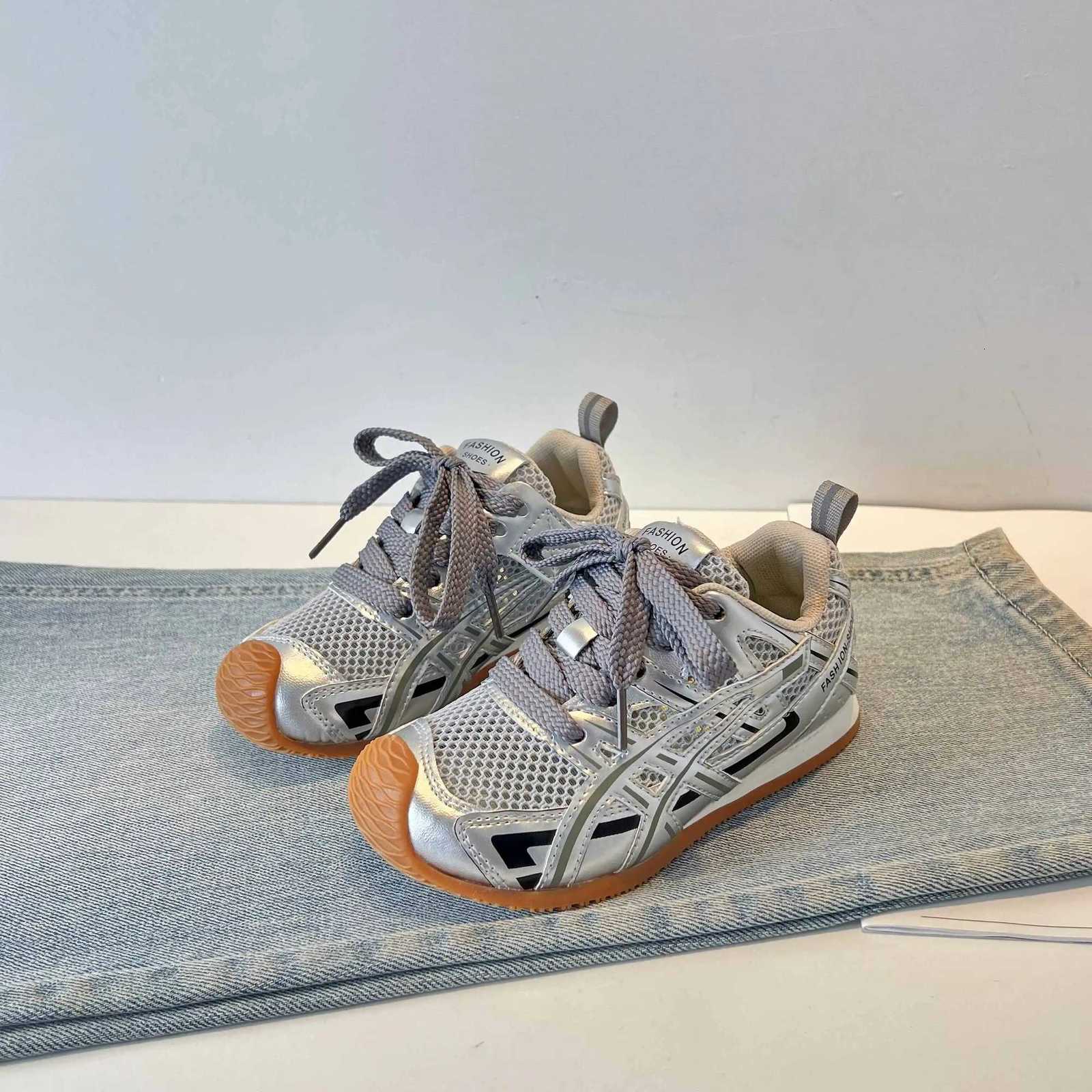 2025 Spring Toddler Kid Breathable Orbit Metallic Rubber Mesh Sneaker Children Casual Fashion Shoe Boy Girl Sports Walking ShoesT251110