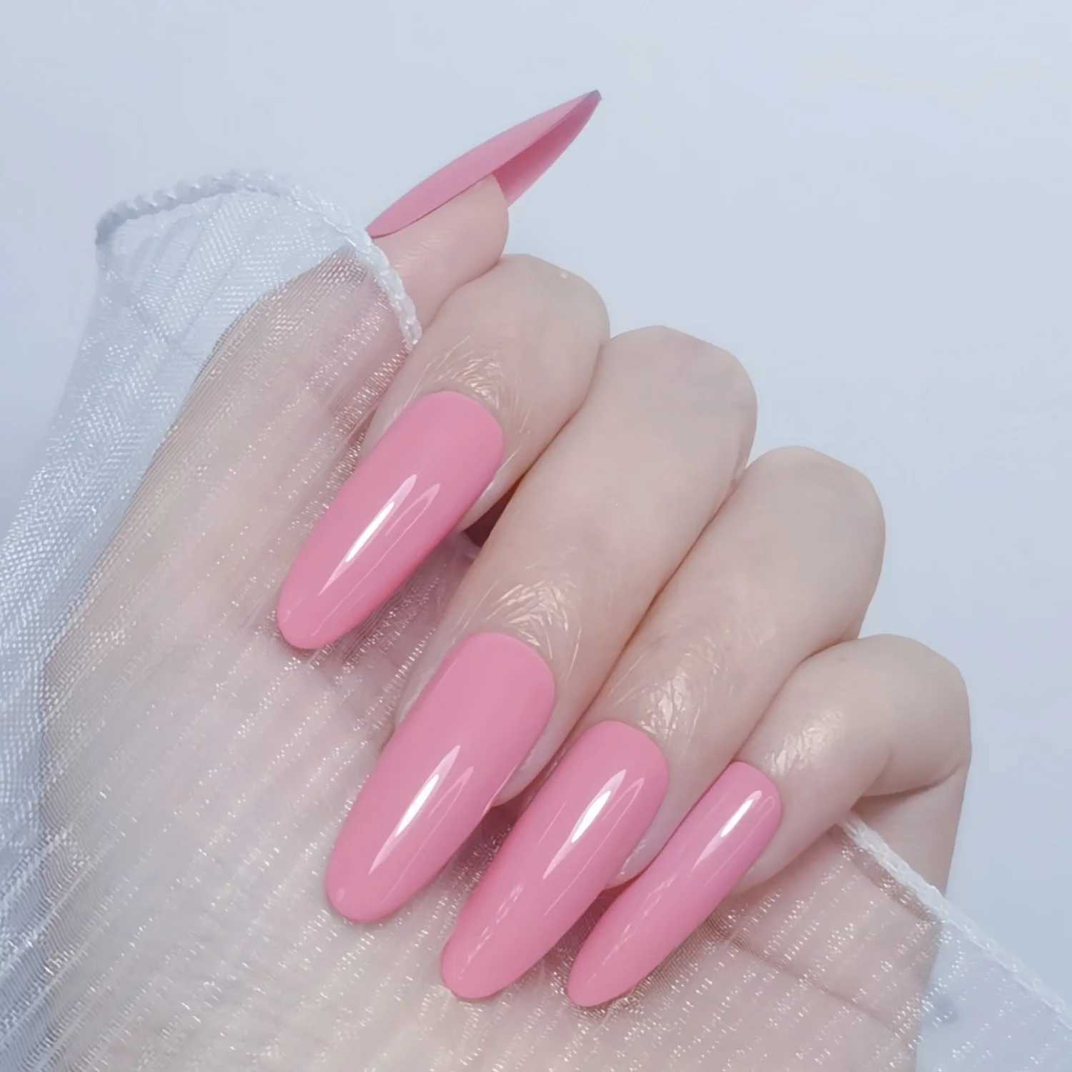 Various colors handmade designs fake nails solid colors fake nails artistic nails free matching beautiful life W250410