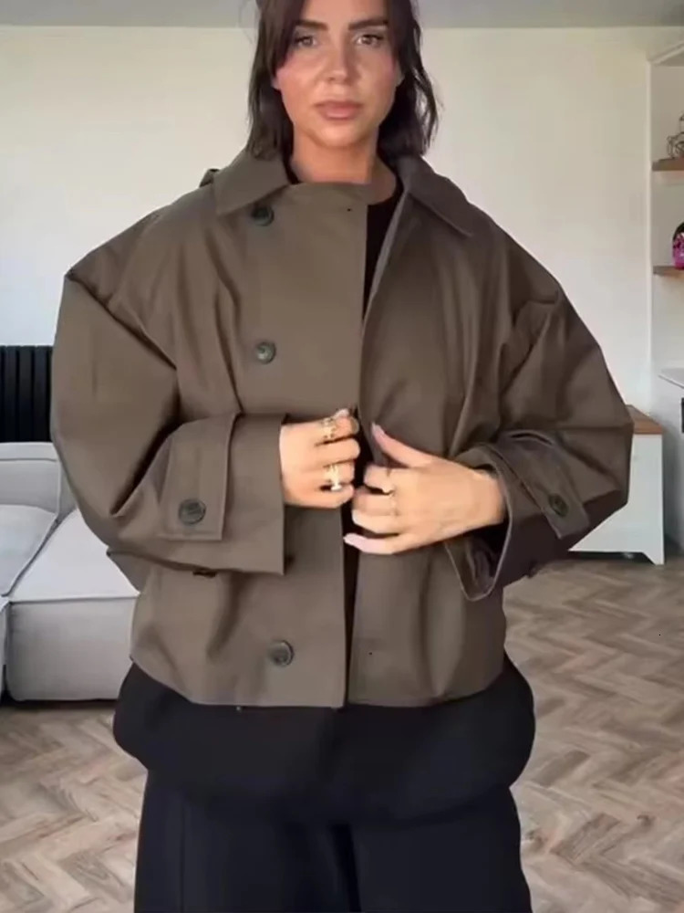 Women Waterproof Jacket Autumn Fashion Long Sleeve Coat Female High Street Outerwear Casual In Jackets 251110