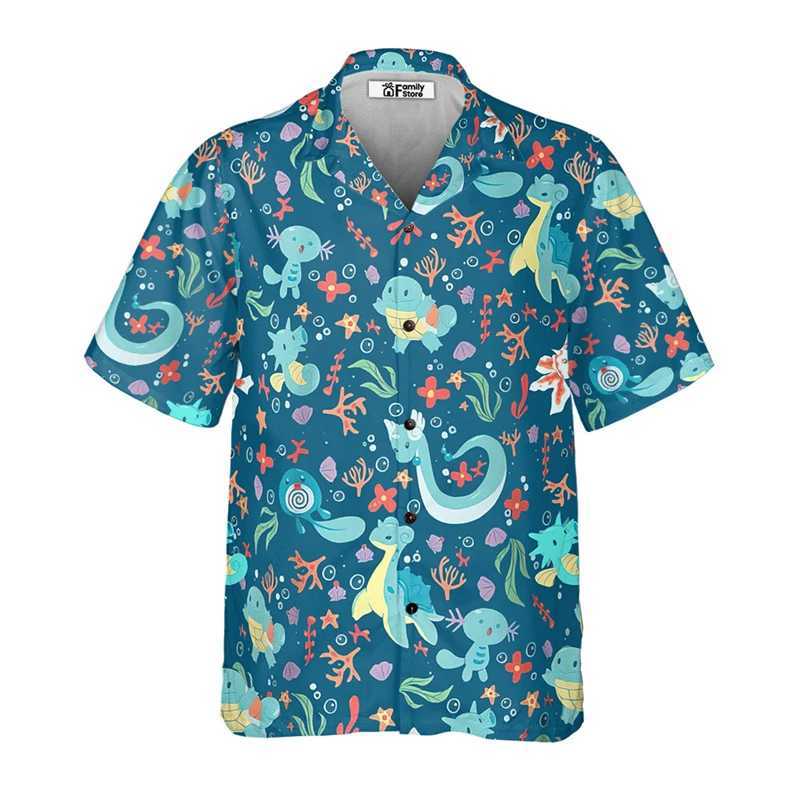 Hawaiian Mens Fun Shirt 3D Printed Summer Loose Hawaiian Beach Top Casual Short Sleeve Collar Shirt Street Mens Wear X250410