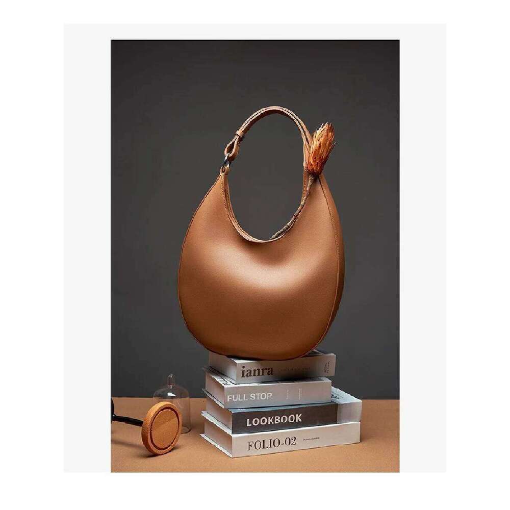 2025 New Genuine Leather Half Moon Shoulder Ladies Luxury Underarm bag Commuter Shopping Handbag Bag For Women Gift
