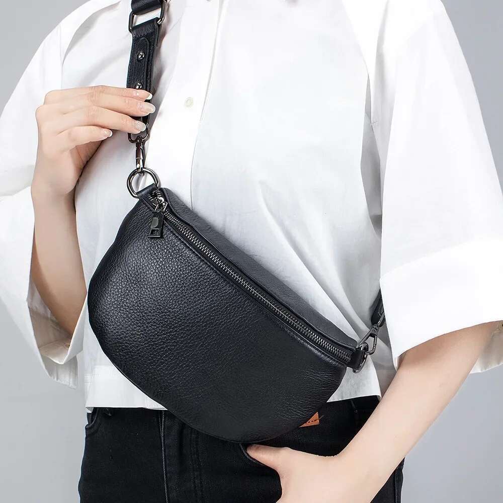 Genuine Leather Small Chest For Women - Simple, Versatile Shoulder Bag & Trendy First-Layer Cowhide Phone Pouch Purse