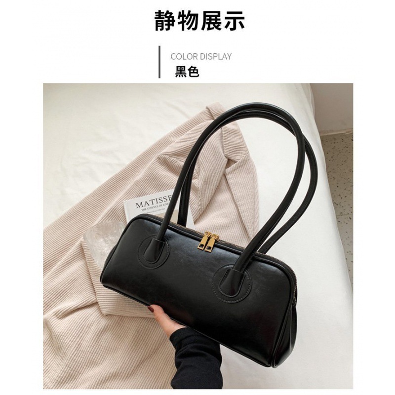 Trendy Women's Bags Wholesale Fashion Versatile Shoulder Underarm High-end Handbag Baguette Bag