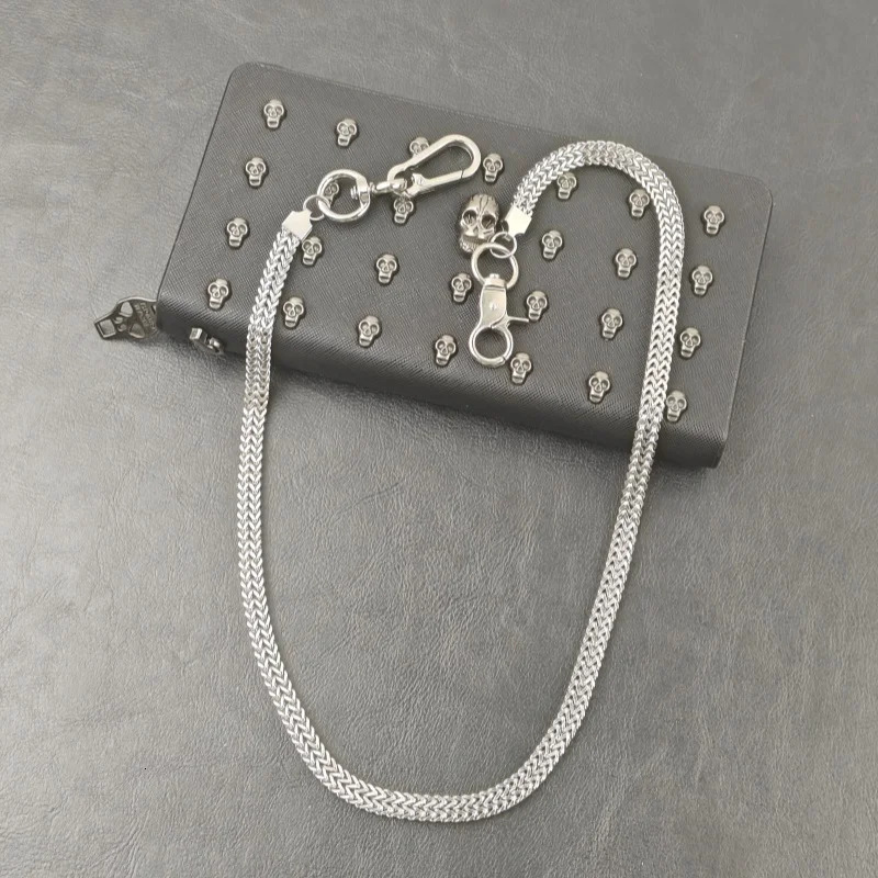 Minimalist Hip Hop Pants Chain Motorcycle Mens One Waist y Accessories Retro Keychain Punk Jewelry Gift 250410