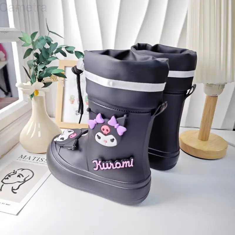 Sanrio Cute Cartoon Sanrios Kuromi Childrens Boots Children Rain Boots Good-Looking Water Shoes High Quality Rain Boot Fashion Gift H251110
