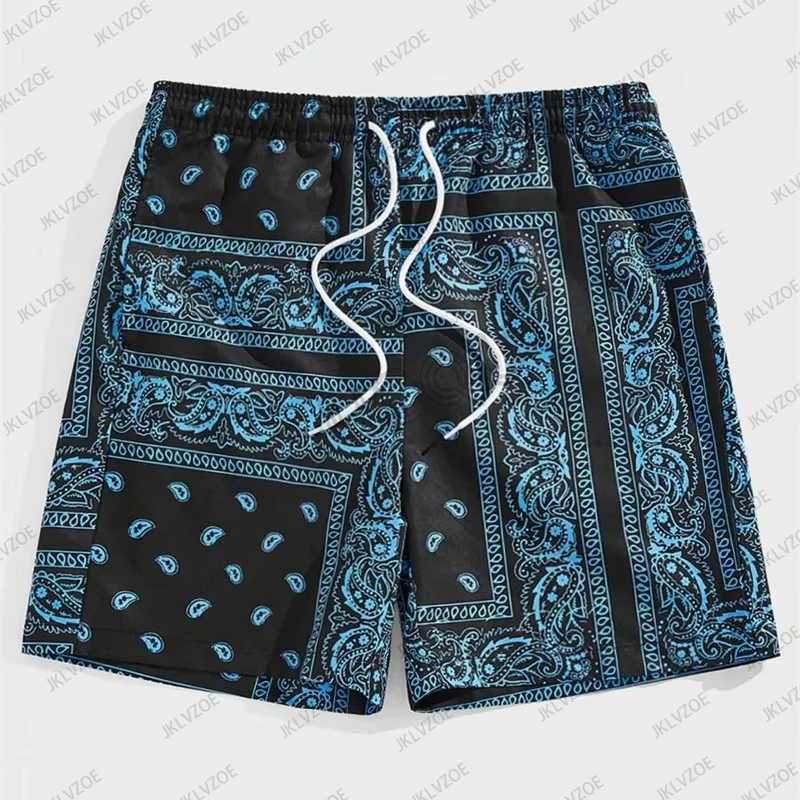 Classic Perris Pattern Beach Shorts for Men Retro Printed Drawstring Board Shorts Casual Hawaiian Children/Adults Swimming Luggage X250410