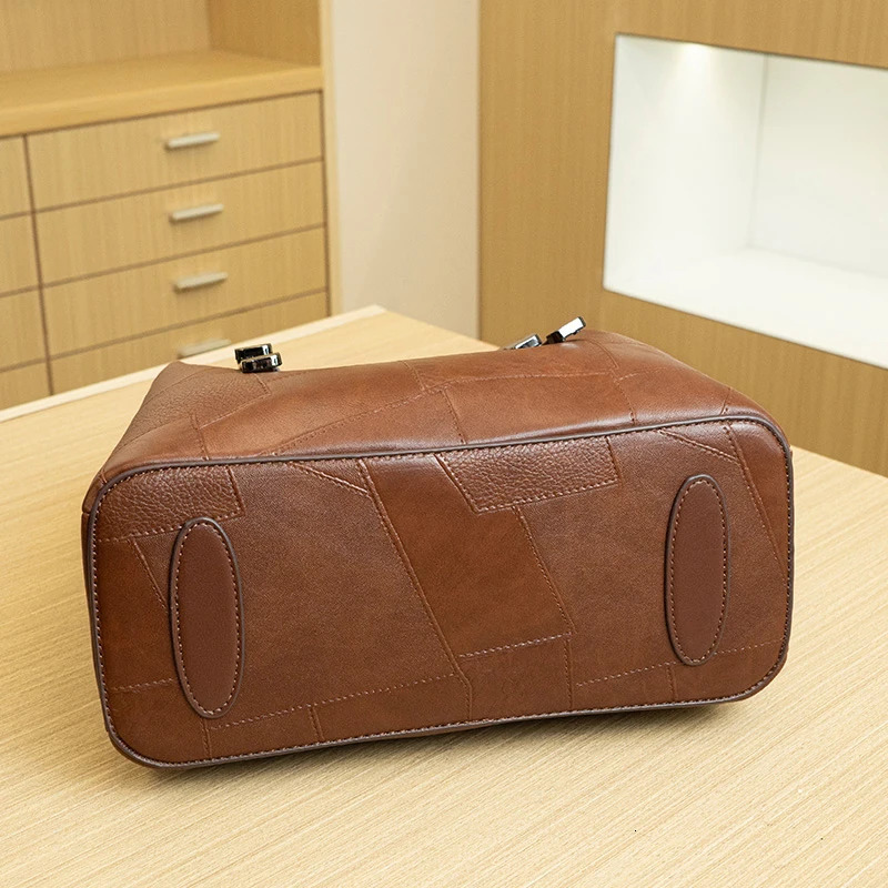 Fashion New Trendy Women Bucket Bag Large Capacity Leather Ladies Handbag Female Sling Shoulder Crossbody Bag Tote Bag R251110