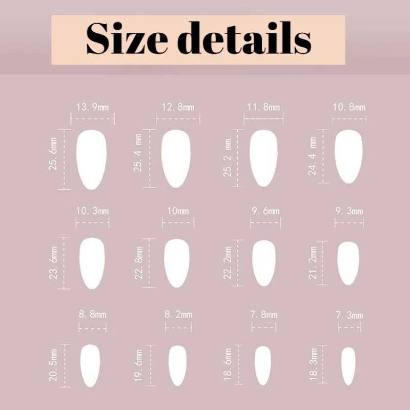 3D Golden Ripple Brown Amber Flower Rhinestone Pearl Star Peacock Feather Almond Fake Nail Art Fake Nail Press on Fake Nail Tool W250410