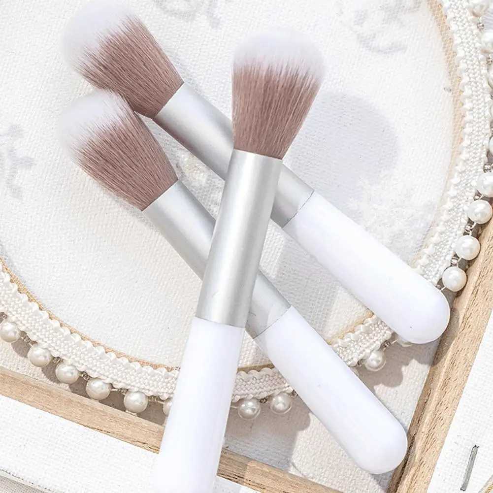 2025 Artificial Fibers Powder Blusher Brush White Stem Plastic Highlight Brush Powder Brush Fashion Makeup Tools Cosmetic Brush L251110