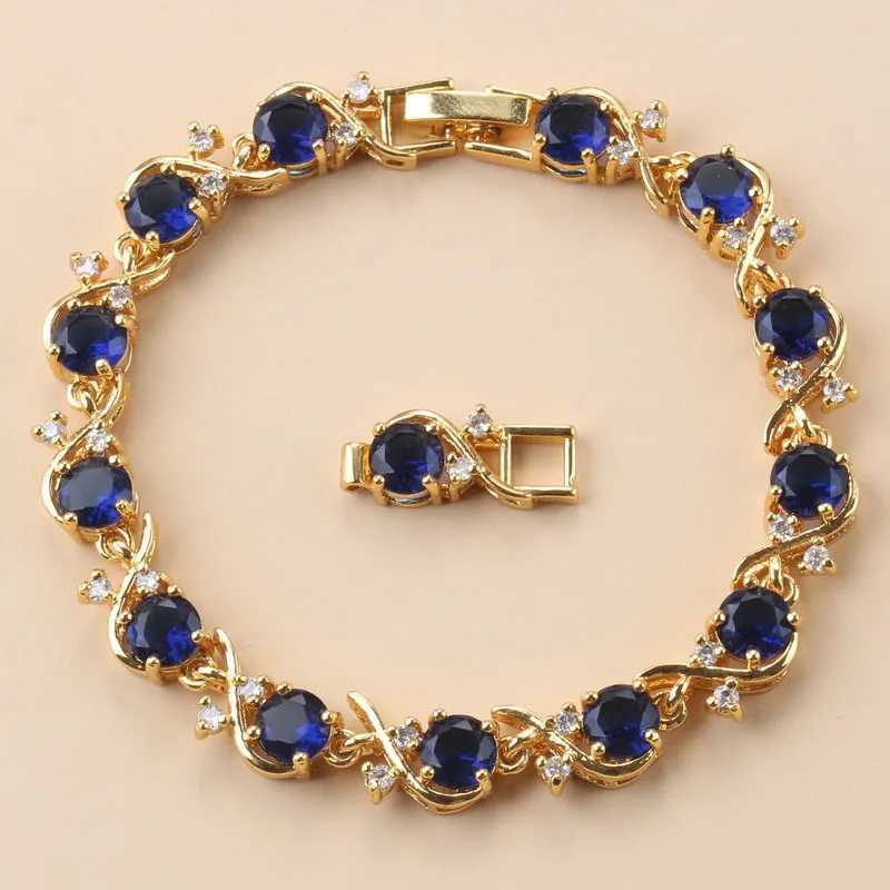 18K Gold Plated Female Bangle Bracelet 10-Color Cubic Zirconia Fashion Wedding Jewelry For Women Bridal AccessoriesT251110