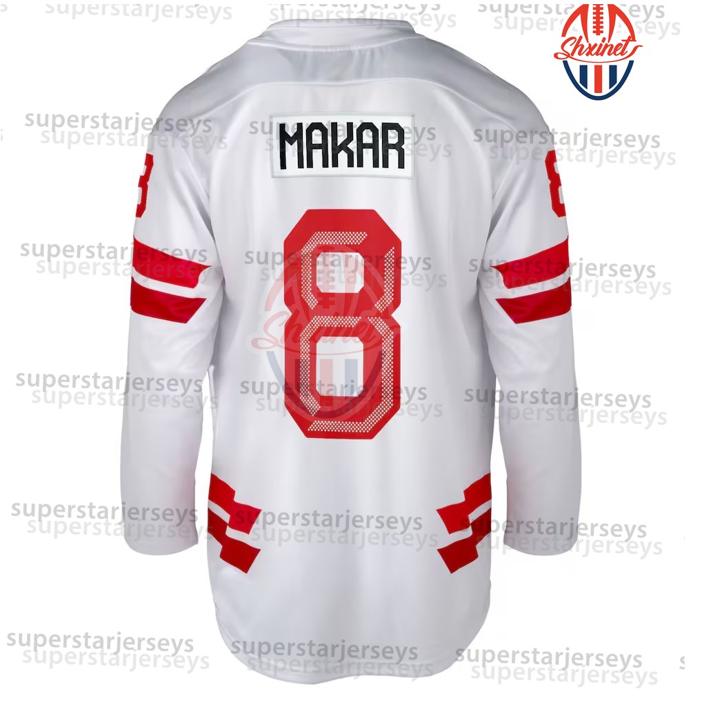 2026 Canada Hockey Jersey Sidney Crosby McDavid Brayden Point Sam Reinhart Nathan MacKinnon Cale Makar Sweater Custom Double-Reinforced Stitching Casu