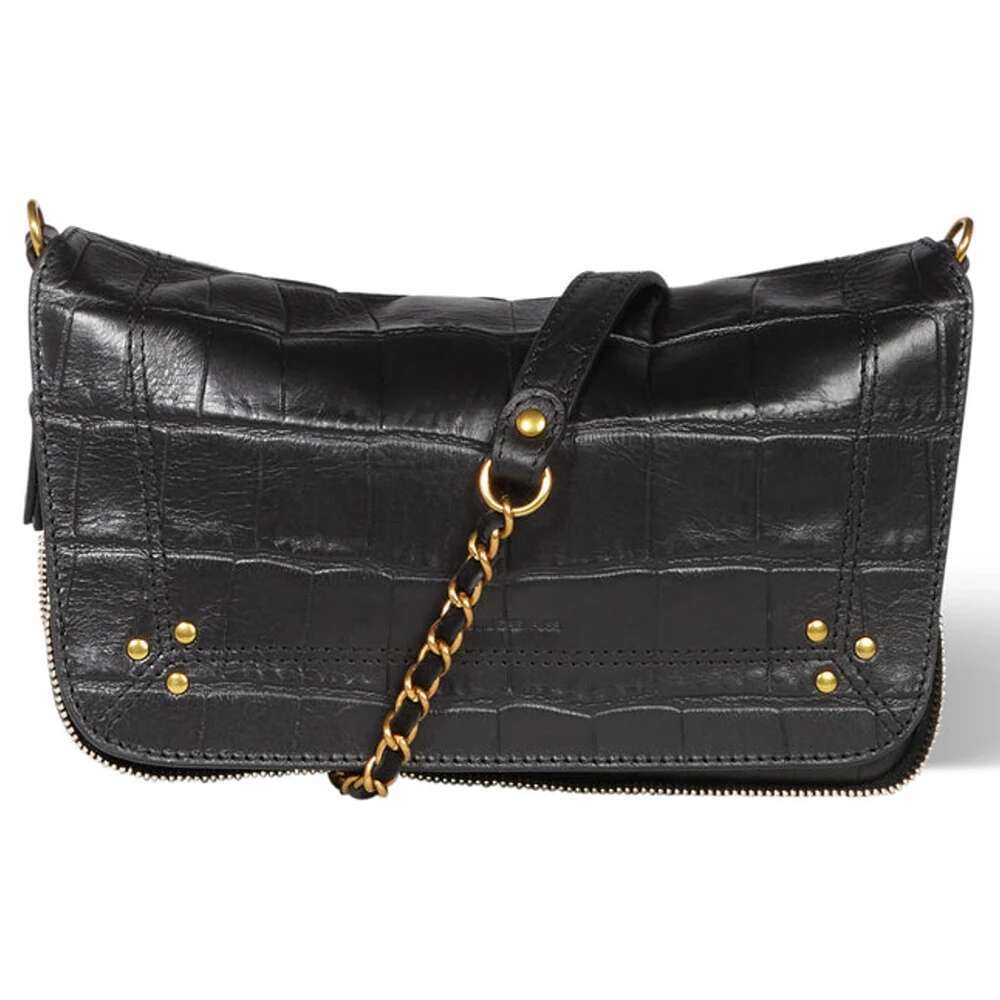 Women's Shoulder Or Cross Bag Removable Belt Braided And Adjustable Chain In Closed With Magnetic Leather Flaps