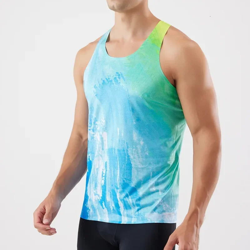 Womens sleeveless sports vest summer marathon fast dry vest womens sports vest 250408