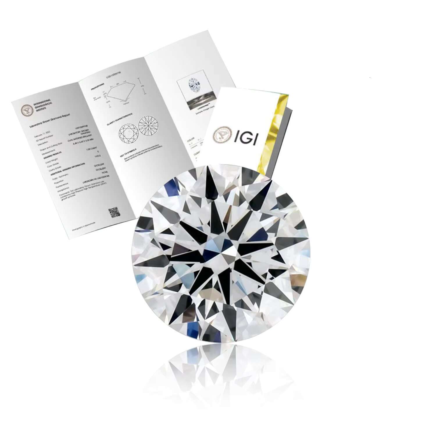 1 Ct IGI Certificate Round Lab Grown Diamond Loose Cvd Lab Diamond White Diamond With Good Price