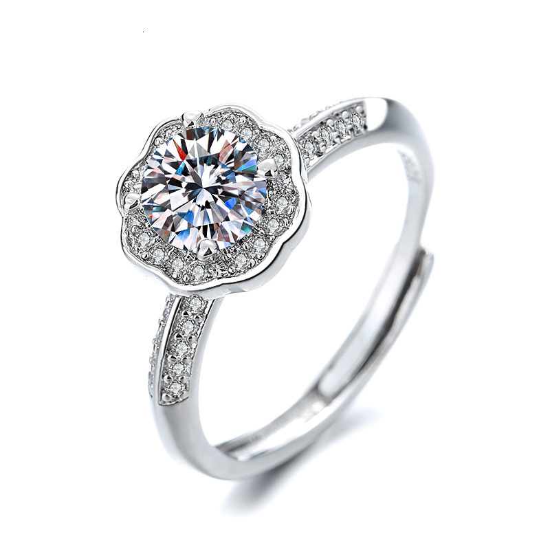 Designer Ring, Women's Imitation Moissanite Ring Niche Fashion Ring High-end Non Fading Wedding Ring Couple Ring Proposal Ring Zircon Jewelry