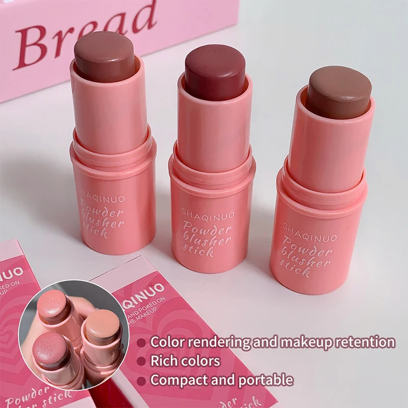 SHAQINUO Energizing Blush Stick Natural matte finish creamy texture easy to mix for a youthful shine 250325