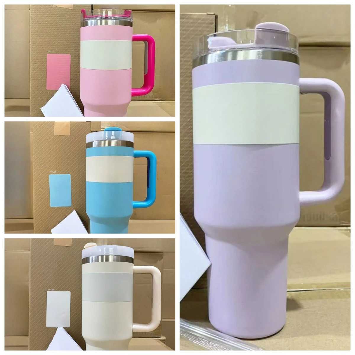 Fashionable cup 40 ounce travel g with lid straw lid stainless steel d tea with water mens and wens caf gift g Y251110