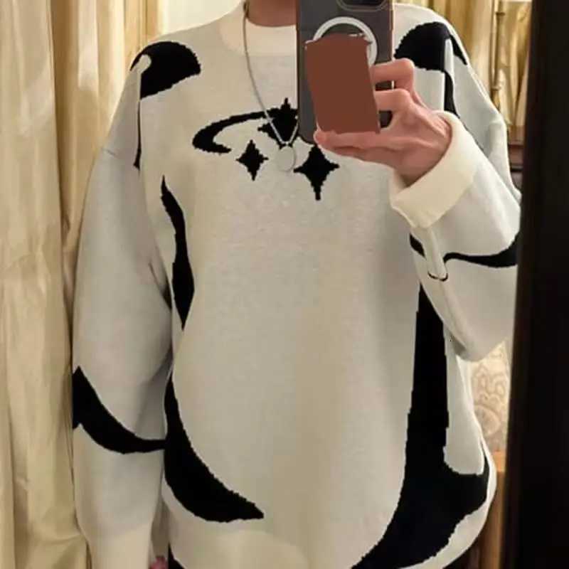 Fashion New Vintage Knitwear Y2K Stars Graphic Sweaters Winter Harajuku Oversized Pullover Sweater Unisex Aesthetic Clothes For Teens Y251110