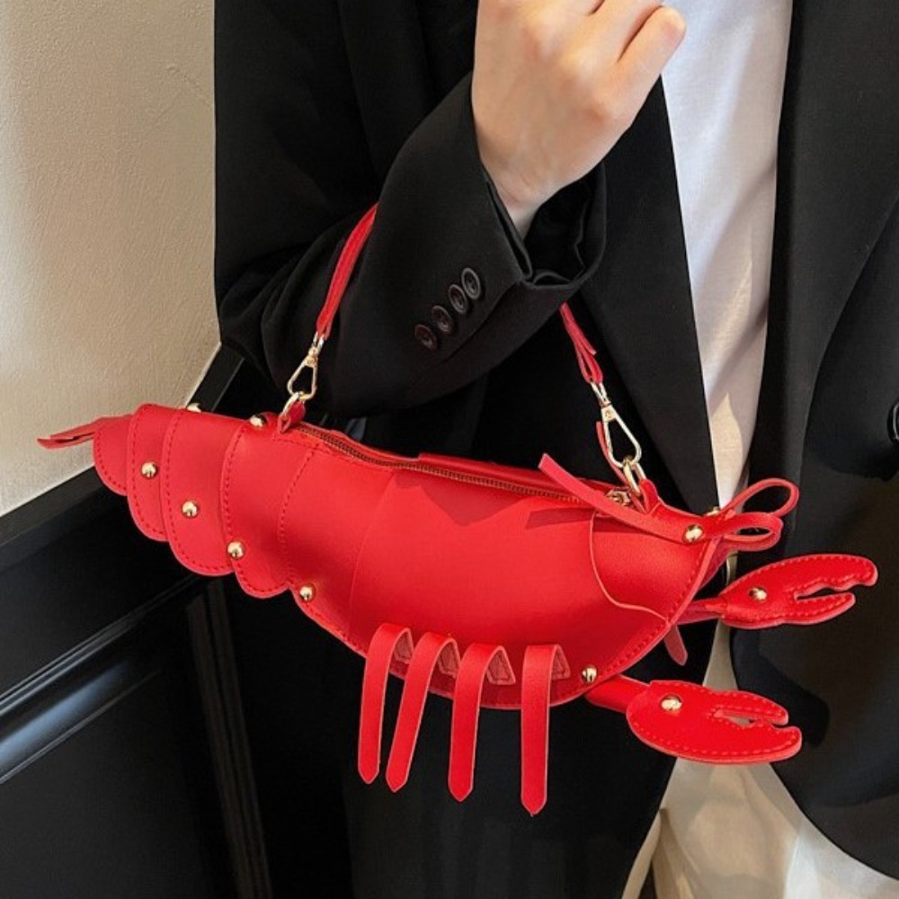 Personalized Stylish Womens Handbag Featuring Unique Crayfish Design