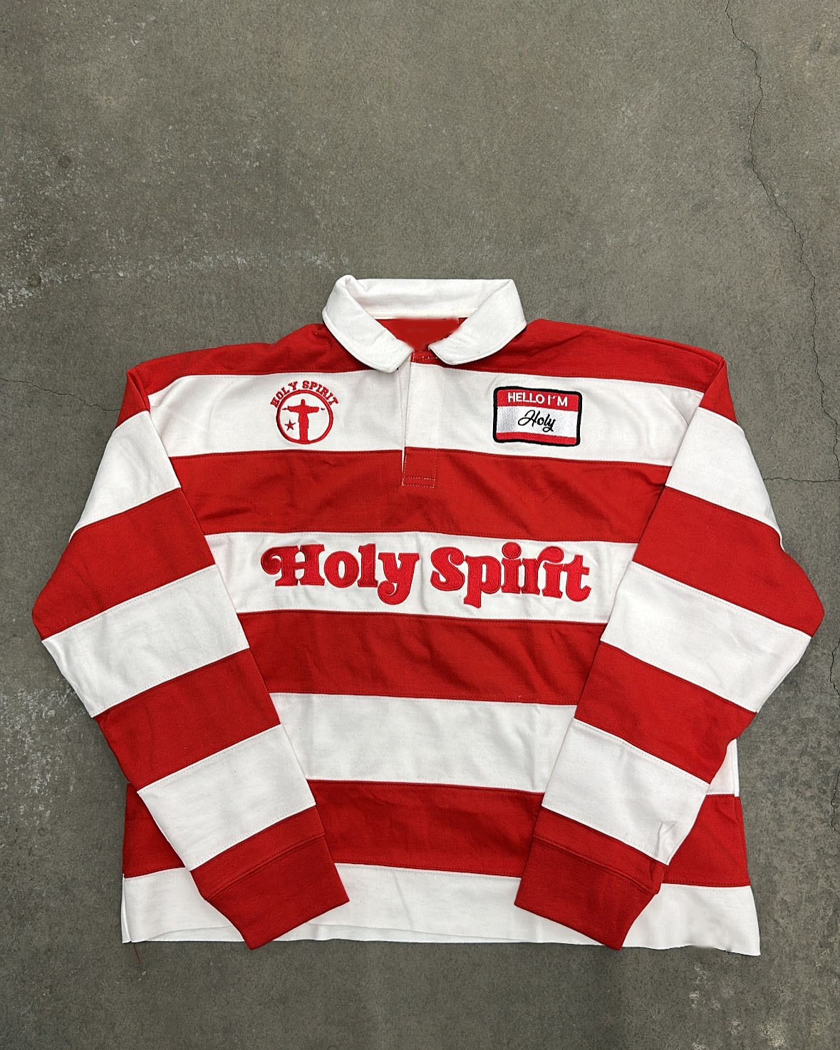 Men's Designer Polos American Street Style Embroidered Letter Polo Shirt Vintage Color-Block Striped Long-Sleeve T-Shirt Oversized Baseball Colla