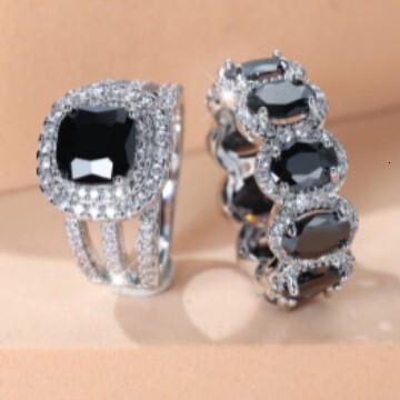 European Designer Rings And American Egg Shaped Fashion Rings With Full Circle Micro Inlaid White Diamond Zircon Rings Luxurious Full Diamond Rings Ar