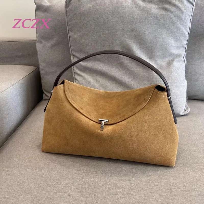 New Genuine Leather Women's Lunch Box Retro Versatile Single Shoulder Armpit Handbag Crossbody Bag
