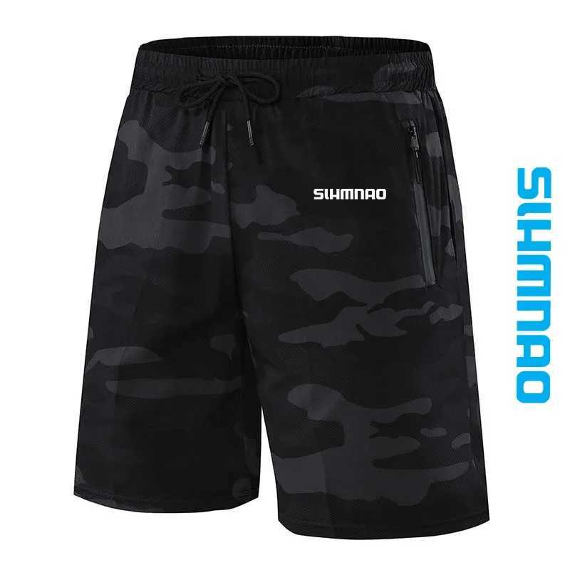 Summer 2025 mens outdoor sports running quick drying shorts cycling fitness casual one-fifth pants fishing pants X250410