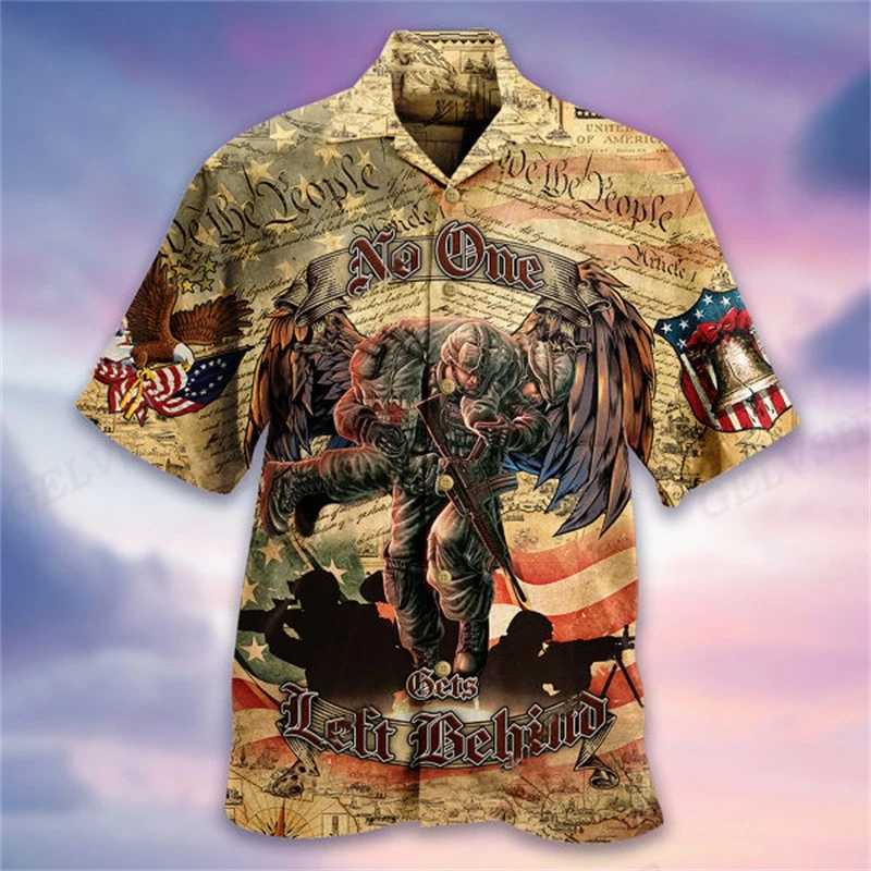 Mens casual shirt parrot 3D printed mens fashionable Hawaiian beach shirt short sleeved shirt vocal lapel for boys X250410