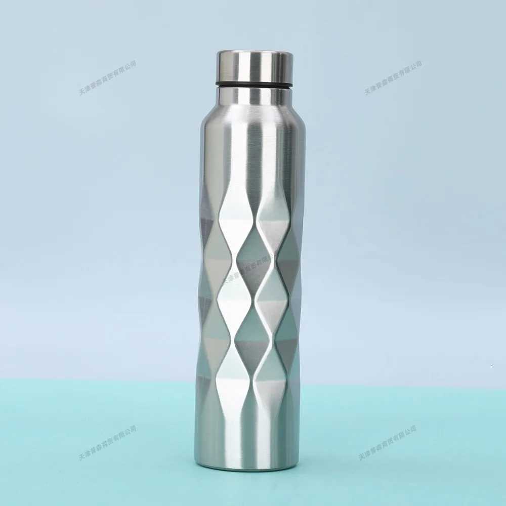 Fashionable cup 1/2/3Pcs 1000ml Stainless Steel Sport Water Bottles Single-layer Rugged Water Cup Metal Flask Drinkware for Camping Sports Gym Y251110