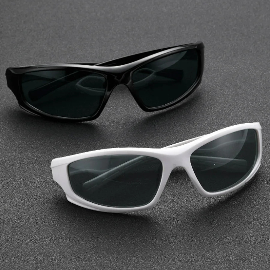 2PCS Square Frame Mens Sunglasses Set Y2K Style Daily Street Summer Party Decoration Womens 250410