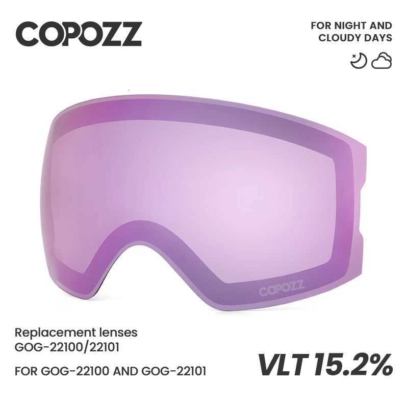 COPOZZ ReplacEMent Ski GoggLEs LEns Anti-fog UV400 Ski Glasses Snow GoggLEs Eyewear LEnses LEns Only K251110