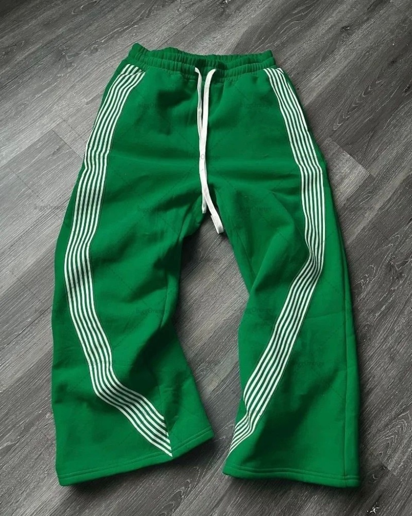 New Men's Sweatpants Fashion Ins Tide Loose Oversized High Street Straight Casual Pants Z260315