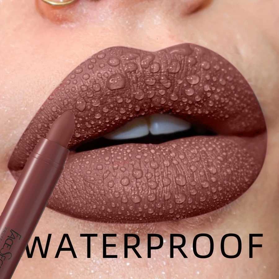 12 Colors Sexy Matte Lipstick Waterproof Long Lasting Color Rendering Non-stick Velvet Lips Liner Pencil Woman Makeup CosmeticsT251110