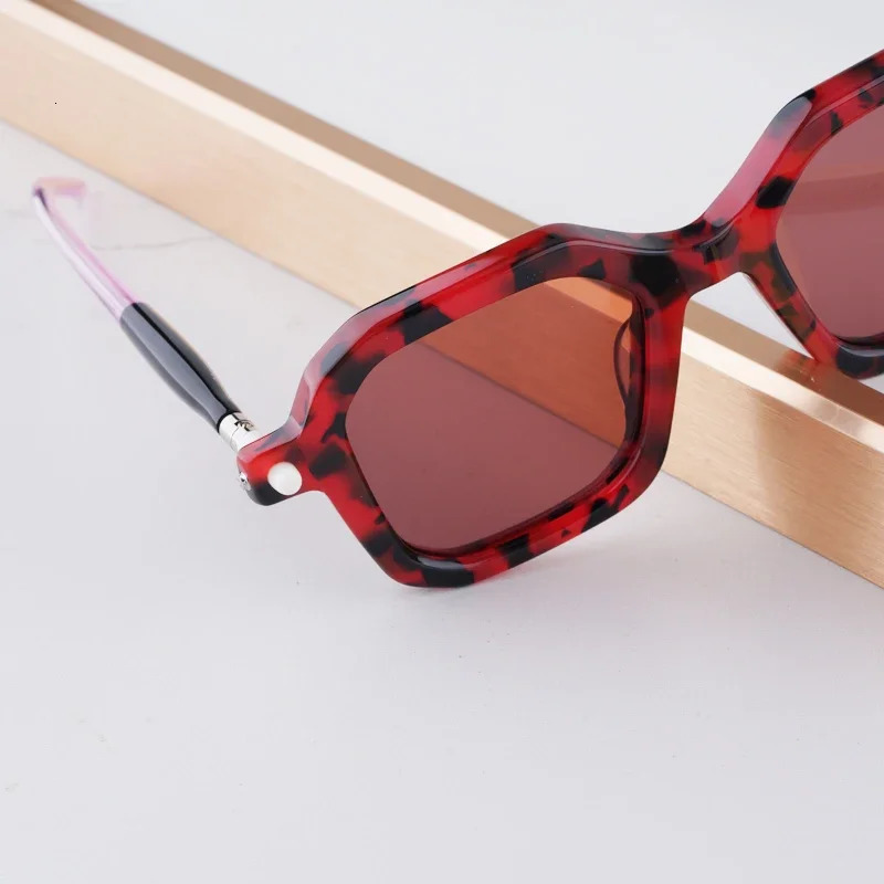 KUB Maske P9 Acetate Sunglasses Mens Handmade Irregular Square German n High end Fashion Classic Women 250410