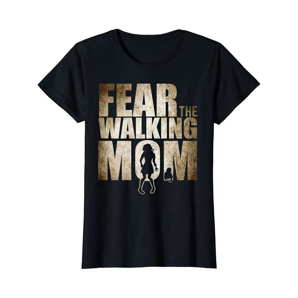 Designer T shirt Mens Mom gifts Funny Mothers Day Birthday Mom Fear The Walking - 220g T shits