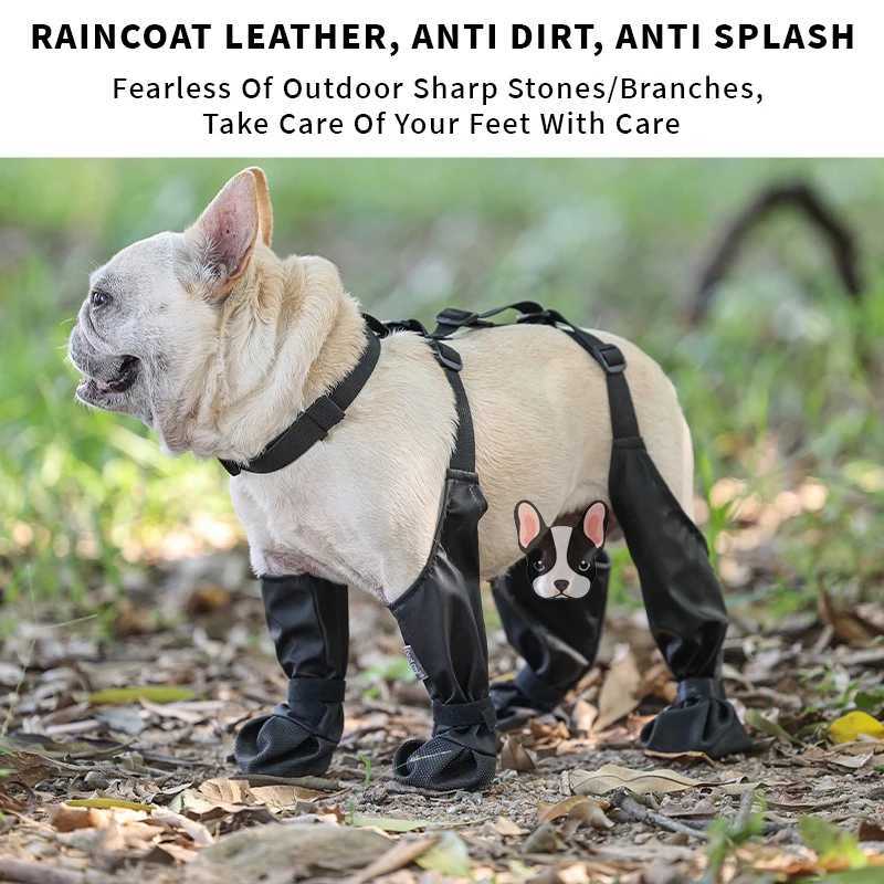 New Arrival 1 set of pet rain boots dog rain boots waterproof dog boots small dog medium and large dog boots anti slip dog boots Z250410