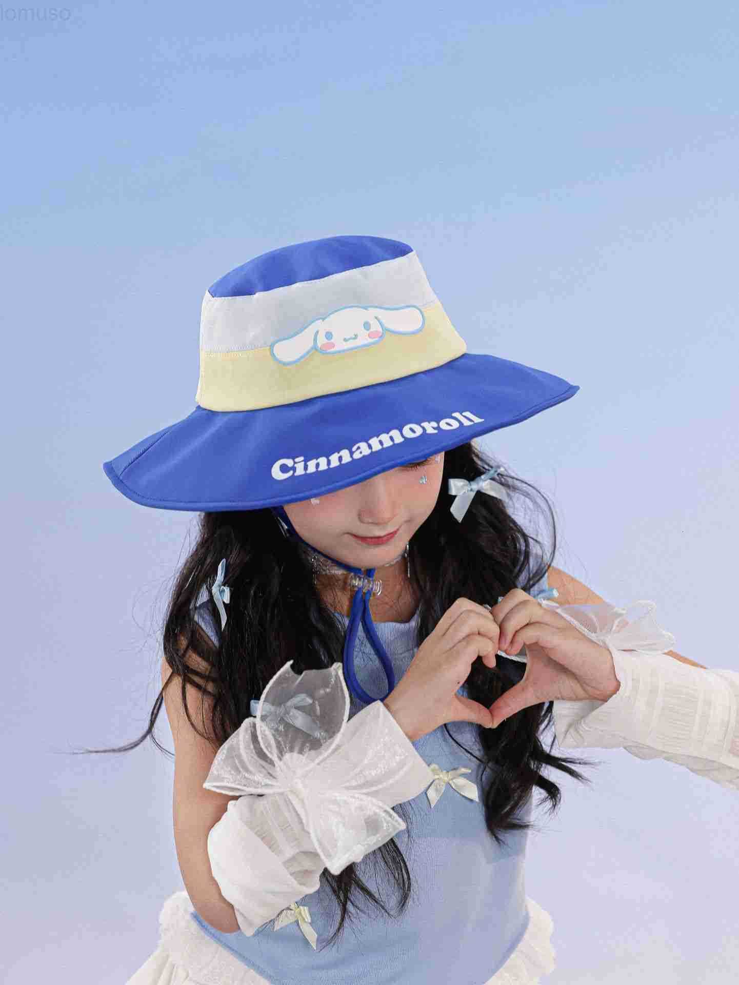 Sanrio Genuine Childrens Cartoon Cute Versatile Sun Protection UV Protection Summer Sunshade Fisherman Hat H251110