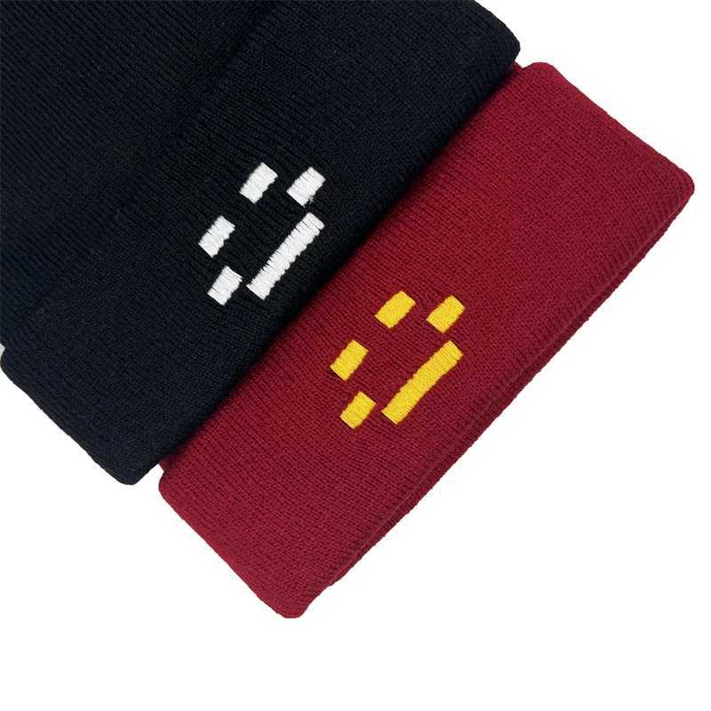 Autumn Winter Women Men Embroidery Knitted Hat Quackity Warm Beanies Hats It Makes You Look CoolXJ251110