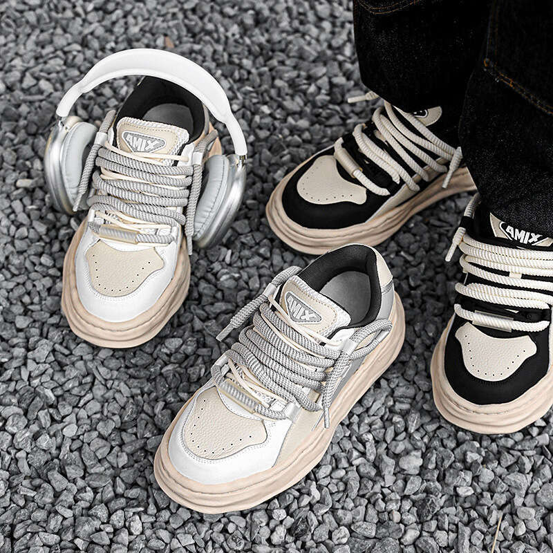 Sneakers National Trend Versatile Dissolving Men's Thick Sole Stylish Fashion Casual Sports Shoes