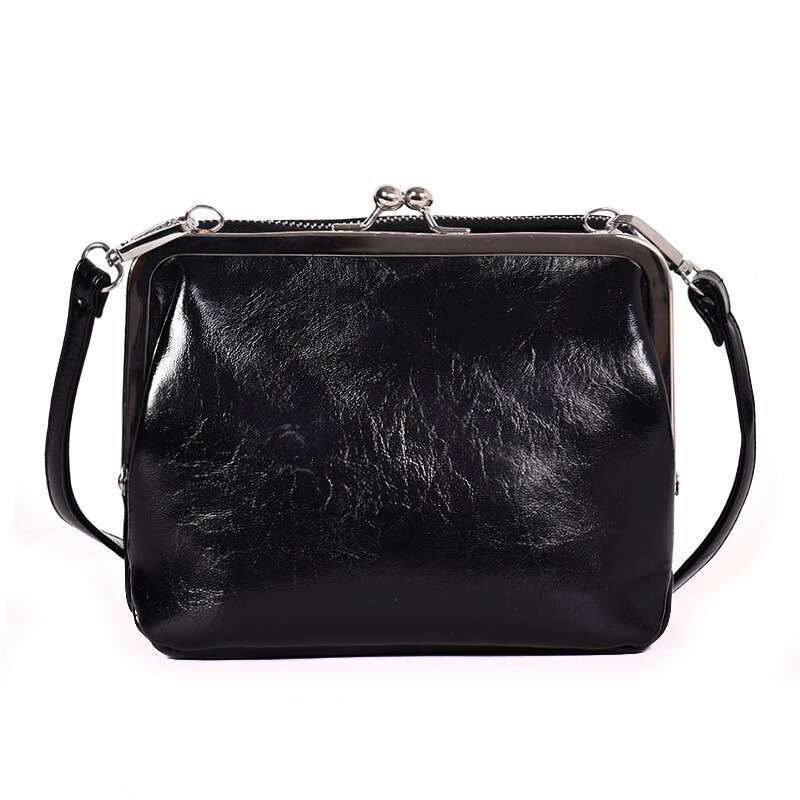 Double Layer Retro Clip for Women New Korean Version Versatile Crossbody Small Simple Single Shoulder Women's Bag Elegant Handbag