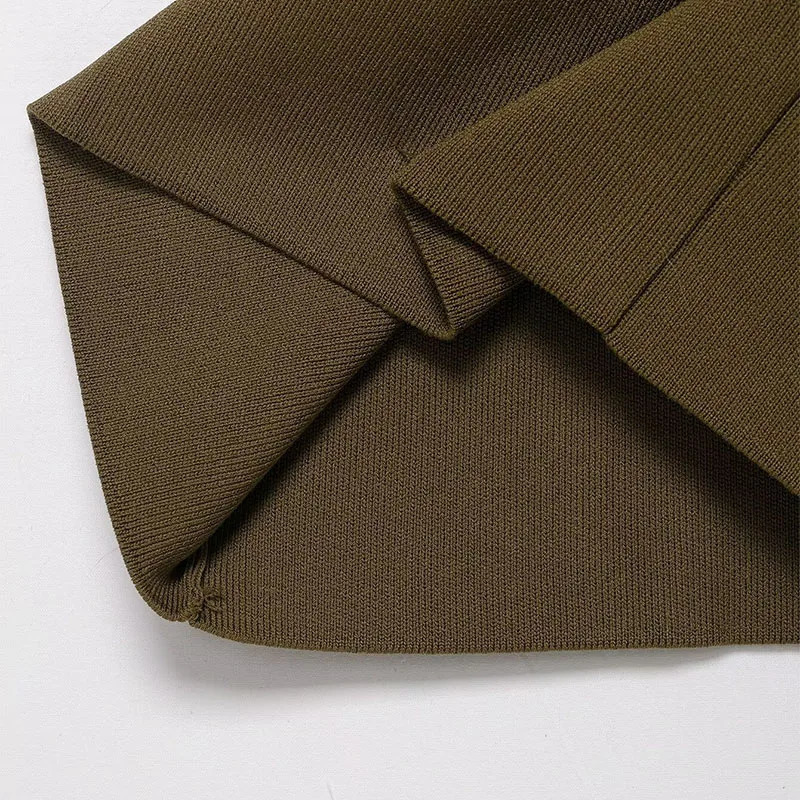 Women Knitted Midi Skirts Two Piece Sets Chic Fashion Belt Knit Cardigan Coat Womens Suits Autumn Winter Woman Outfits 251110