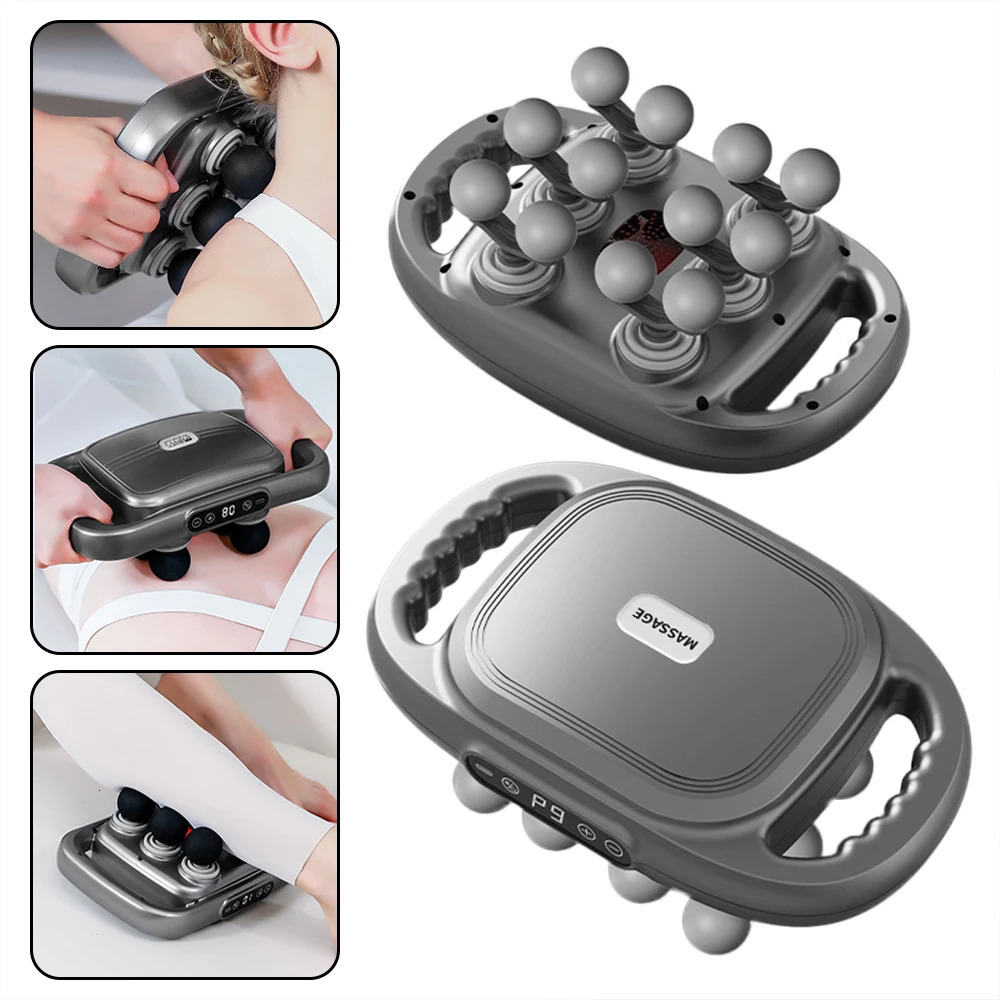 612-Head Deep Muscle Massager Gun High-Frequency Vibration Fascia with for Relaxation And Back Pain Relief 250409