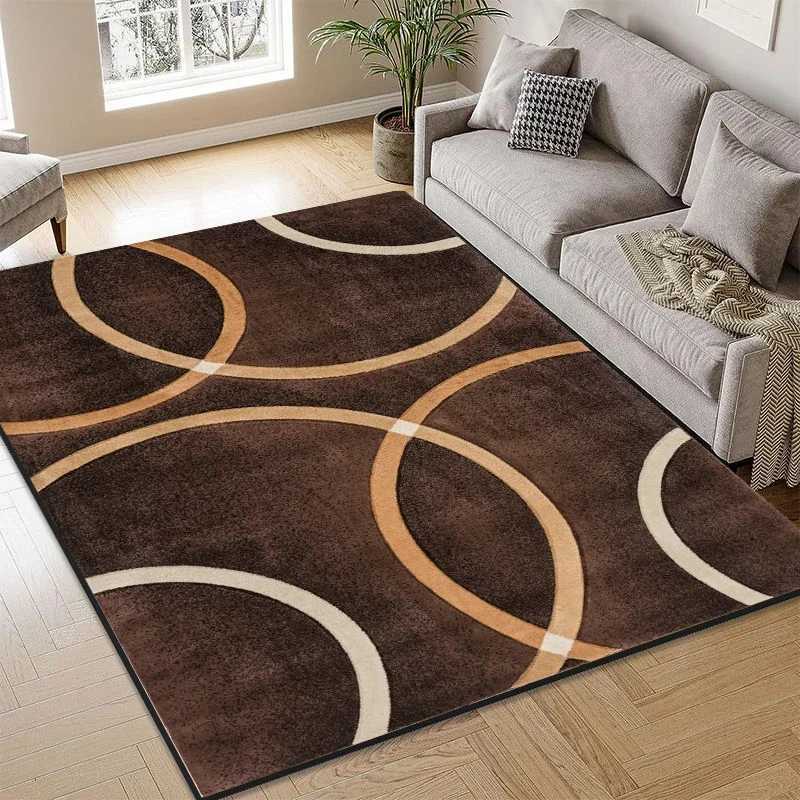 Nordic Abstract Area Rug for Living Room Bedroom Large Plush Non-Slip Floor Carpet Modern Home Decor Y251110