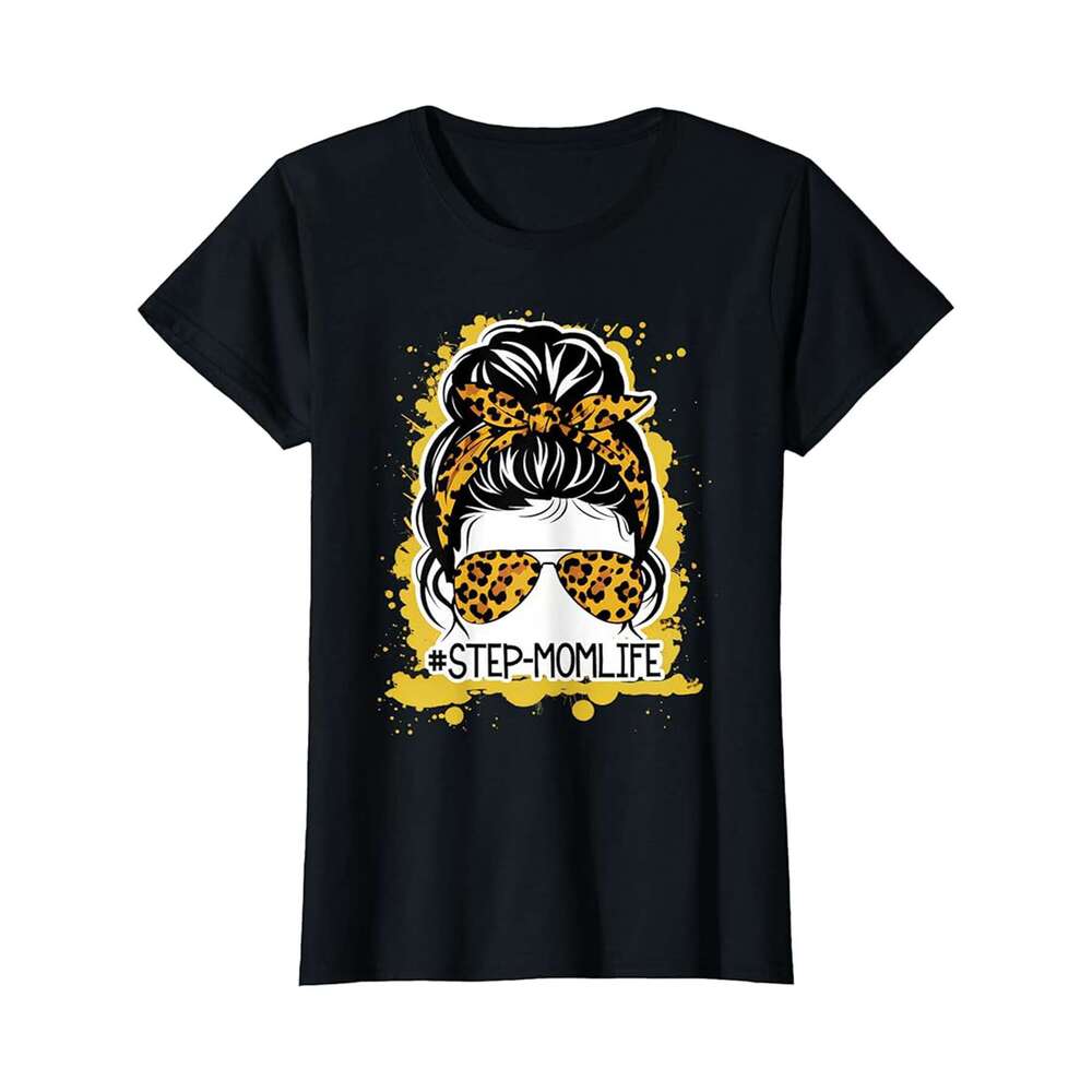 Designer T shirt Step mom Gifts from Daughter Son I Love My Step Mom - 220g T shits