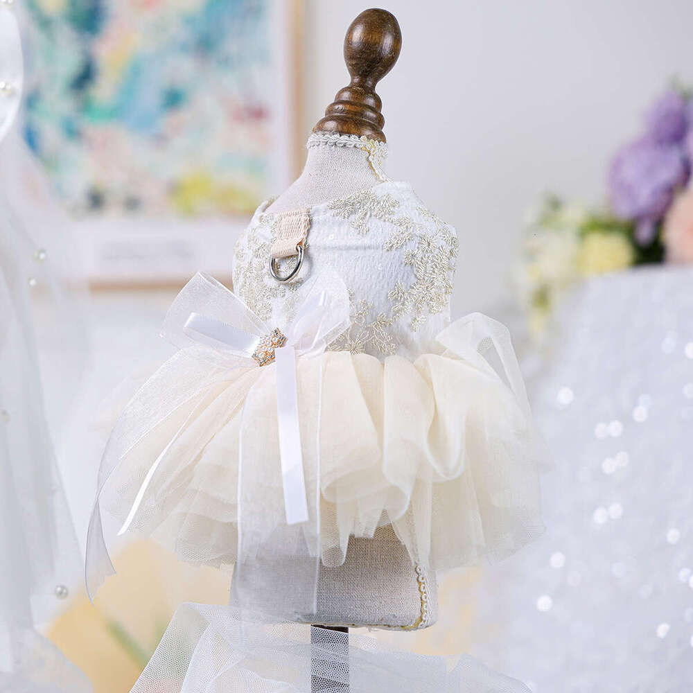 Dog Dresses Designer Hot Selling Pet Clothing Manufacturer Dog Cat Wedding Dress Suitable for small and medium sized pets for birthday party